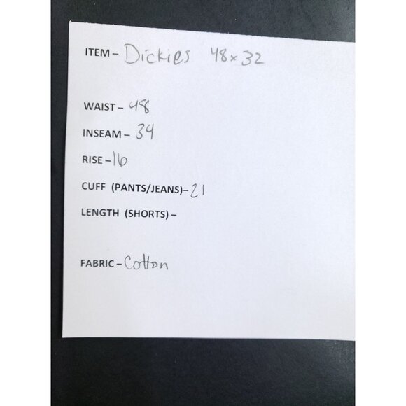 Dickies Mens 48x32 Regular Fit Work Jeans Straight Leg Denim Dark Wash 5-Pocket - Picture 11 of 11